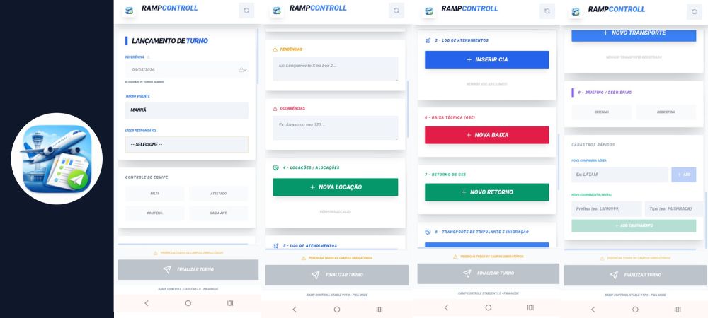 Checklist e Formulários Mobile RampControl